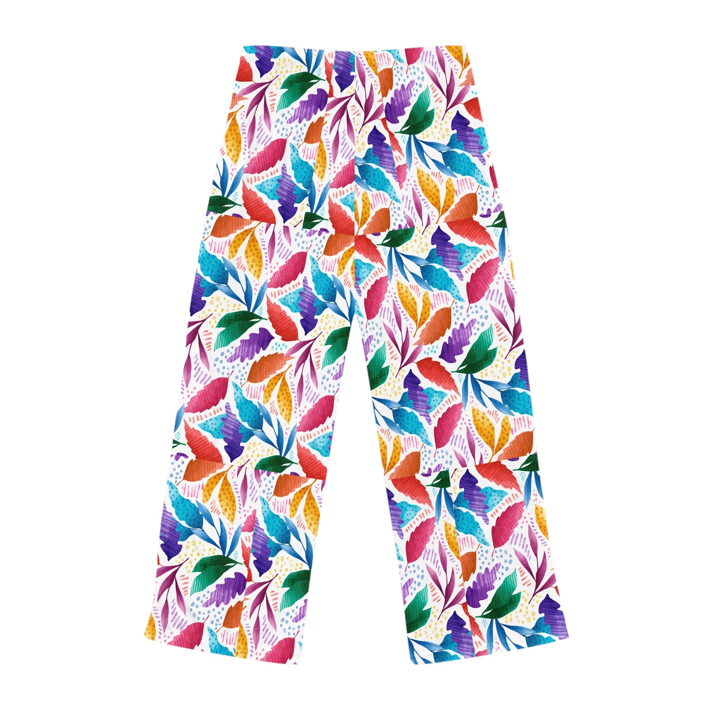 Vibrant Floral Women's Pajama Pants, Cozy Lounge Wear, Sleep Trousers, Relaxing Evening Attire, Tropical Patterned PJs