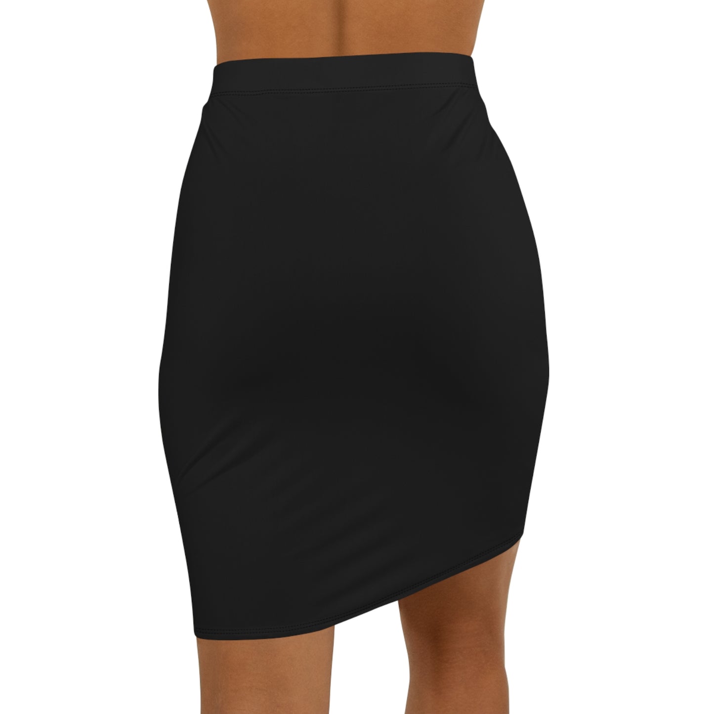 Stylish Spiral Print Women's Mid-Waist Pencil Skirt