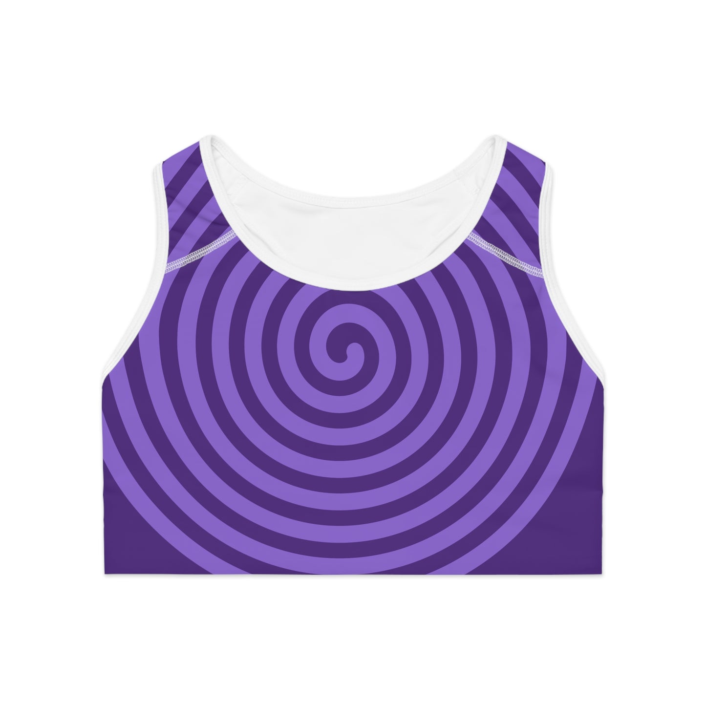 Vibrant Spiral Sports Bra for Women, Workout Top.