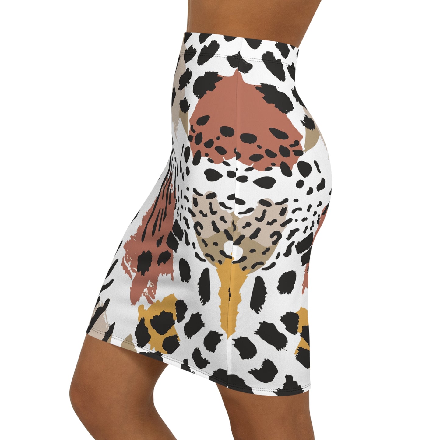 Women's Bold Animal Print Pencil Skirt, Trendy Office Wear, Stylish Date Night Outfit, Plus Size Fashion, Fall/Winter Wardrobe Essential