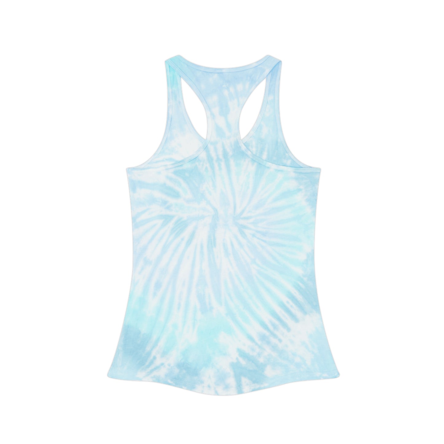 Surfing the Wave Tie Dye Racerback Tank Top, Summer Top, Beachwear, Festival Outfit, Workout Shirt, Gift for Surfers