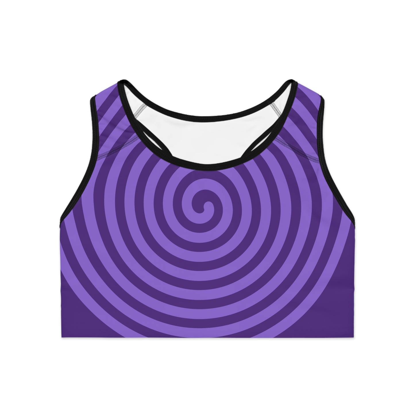 Vibrant Spiral Sports Bra for Women, Workout Top.