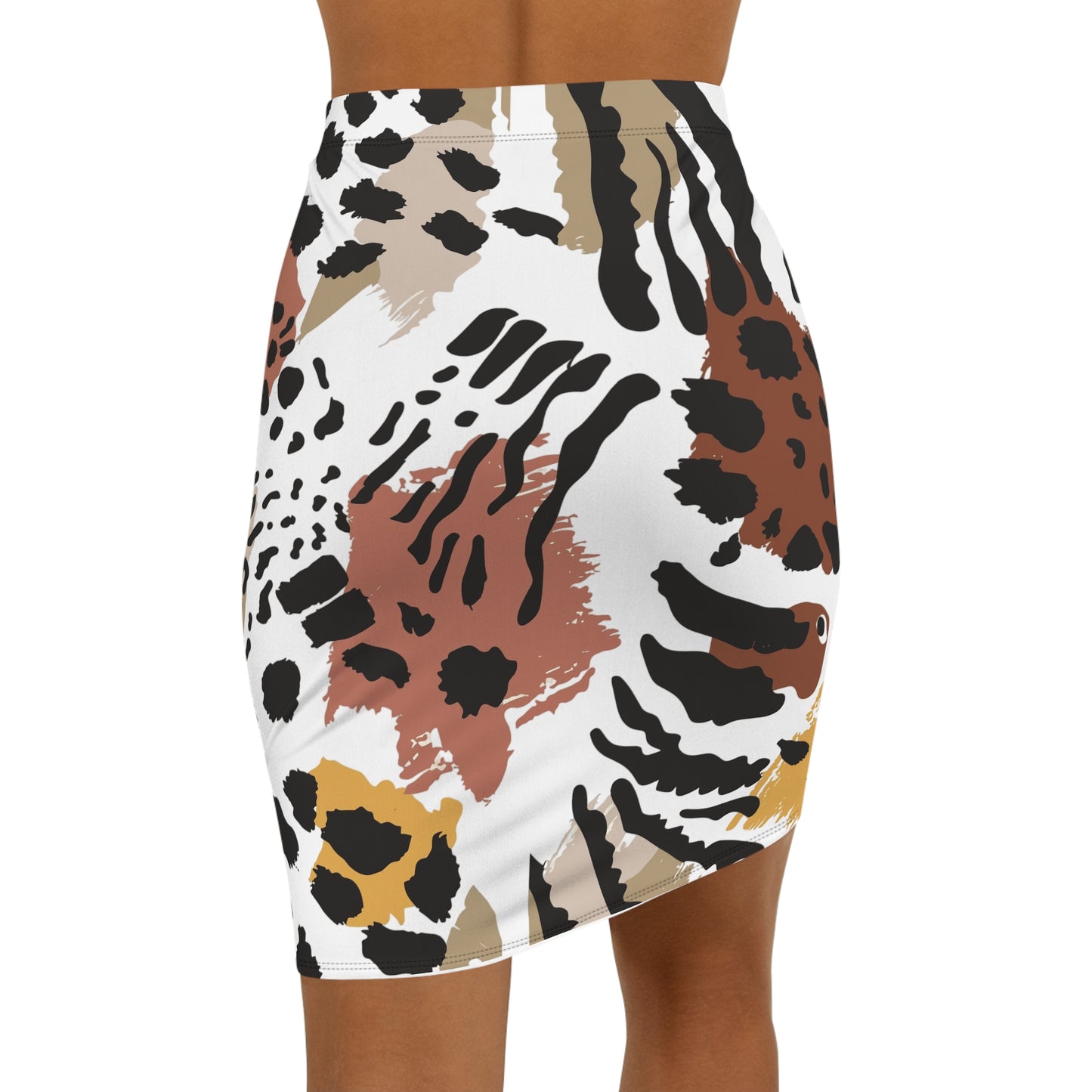 Women's Bold Animal Print Pencil Skirt, Trendy Office Wear, Stylish Date Night Outfit, Plus Size Fashion, Fall/Winter Wardrobe Essential