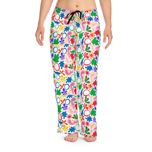 Colorful Women's Pajama Pants, Fun Sleepwear, Lightweight Lounge Pants, Holiday Gift, Cozy Nightwear, Relaxation Attire