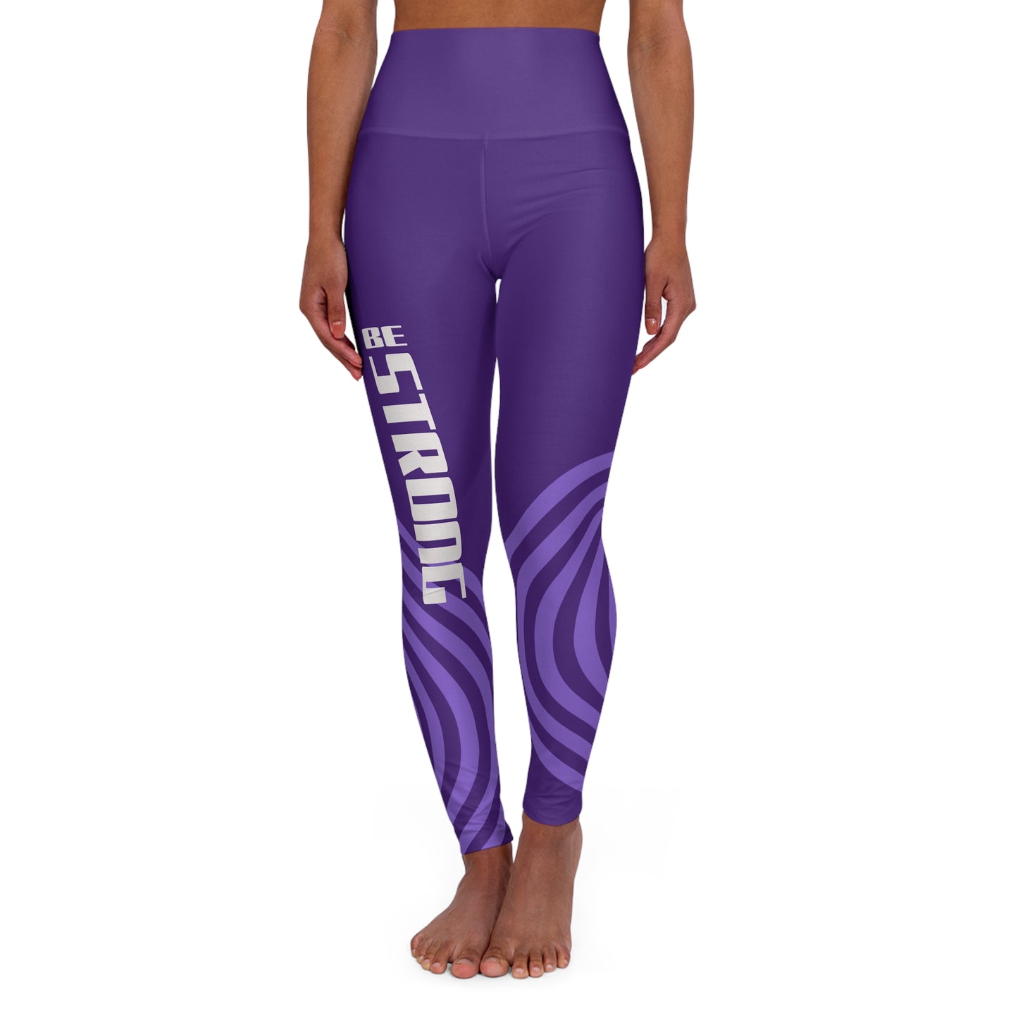 High Waisted Yoga Leggings - Be Strong Activewear.