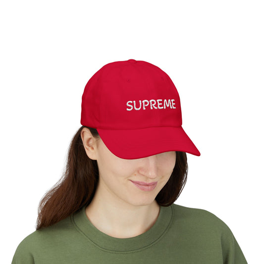 Dad Cap Streetwear Accessory - Adjustable Classic Supreme Hat for Him